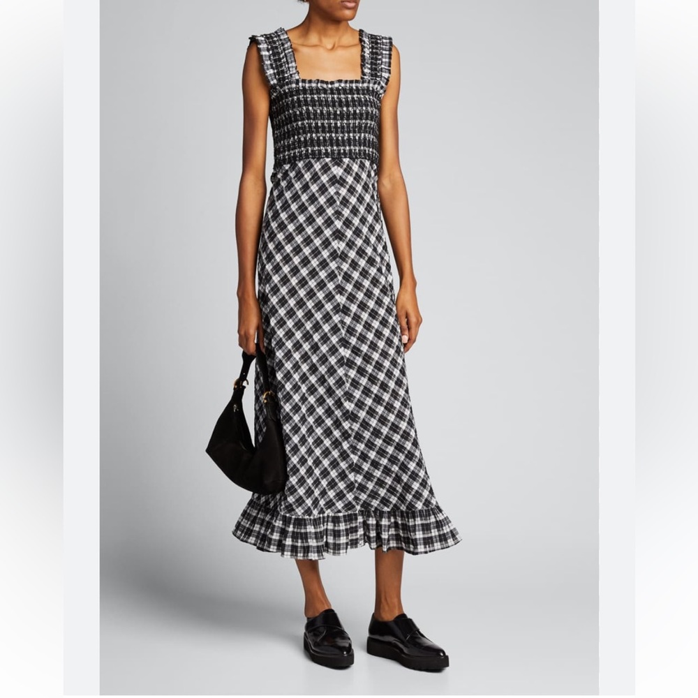 Ganni Seersucker Dress